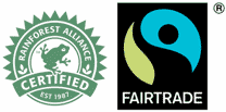 Rainforest Alliance and Fairtrade Certified